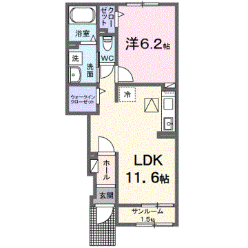 物件間取画像