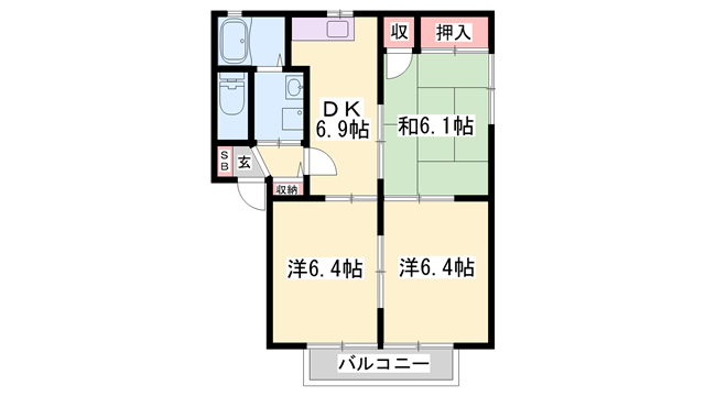 物件間取画像