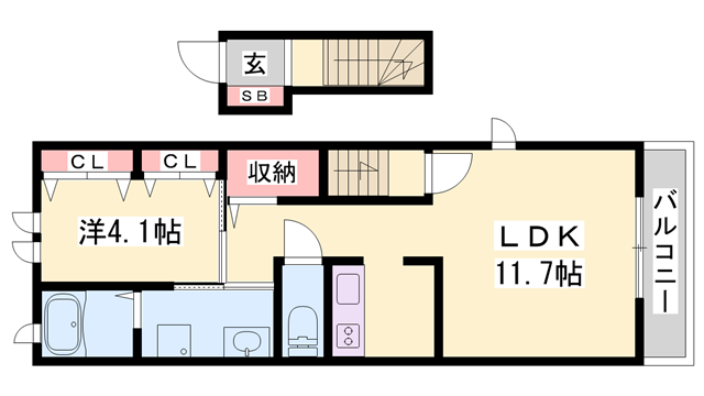 スプリング ブリーズの物件間取画像