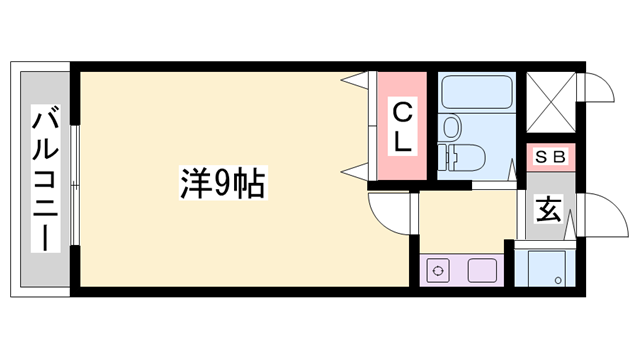ベルトピア飾磨の物件間取画像