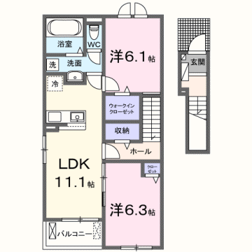 物件間取画像