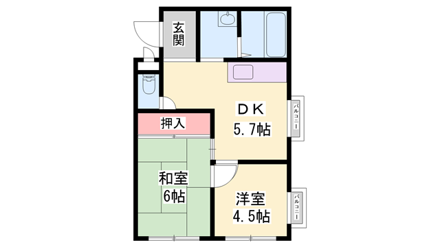 物件間取画像