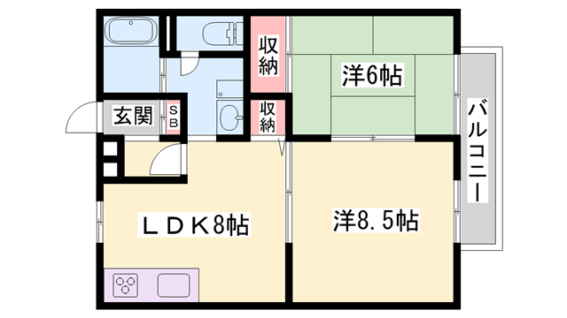 物件間取画像