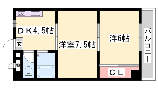 物件間取画像