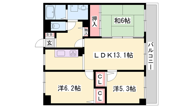 物件間取画像