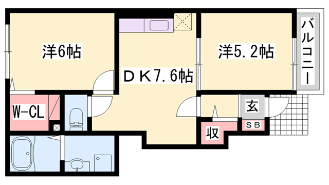 物件間取画像