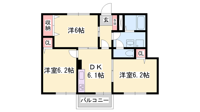 サンライト・ヴィラⅠの物件間取画像