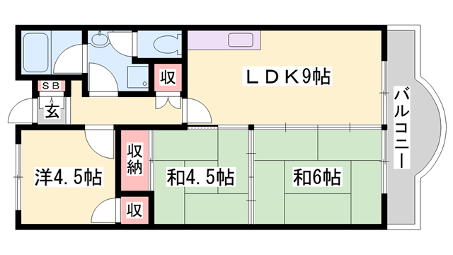 物件間取画像