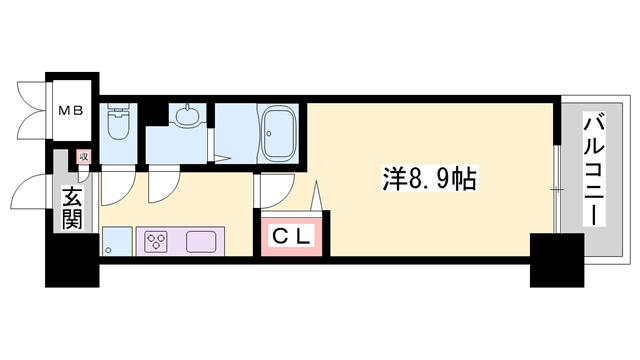 MISTRAL姫路駅前Ⅴ忍町の物件間取画像