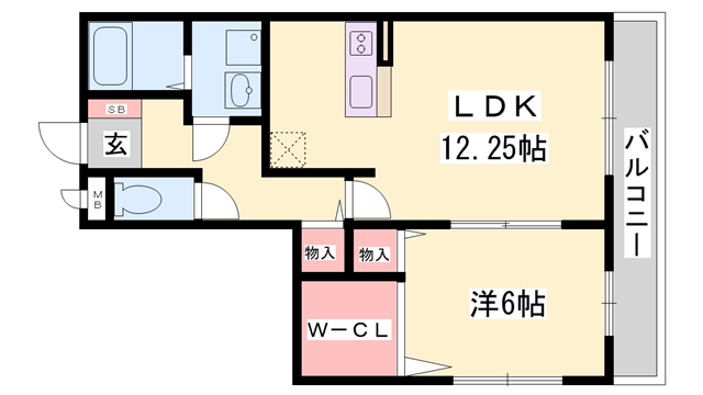 サンテ・レザンジュ A棟の物件間取画像