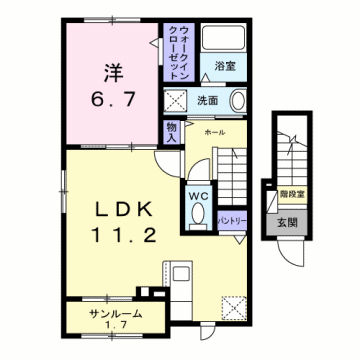 ルニⅤの物件間取画像