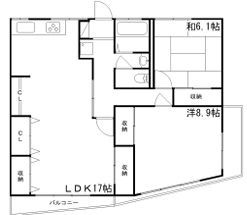 物件間取画像