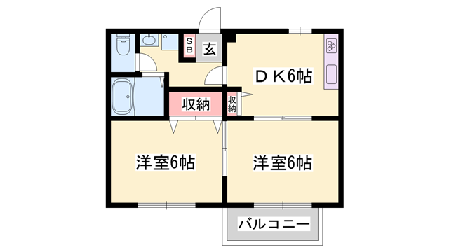 ブルーベリーファームの物件間取画像