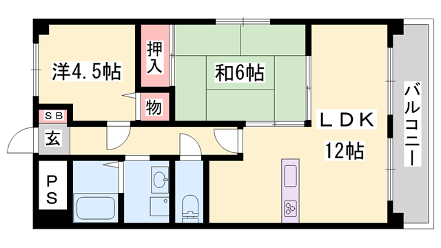ファルネーゼ鵤の物件間取画像