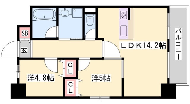 MISTRAL姫路駅前の物件間取画像
