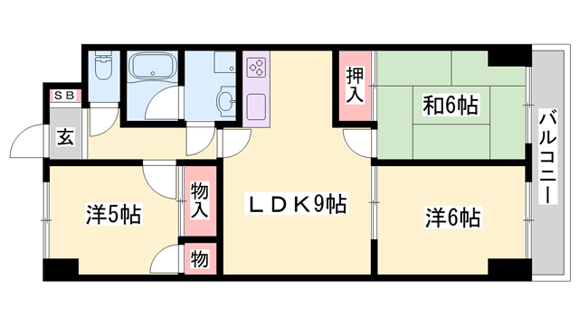 物件間取画像