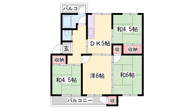 物件間取画像
