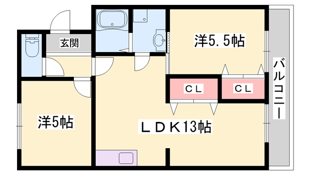 物件間取画像