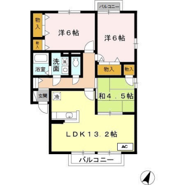 物件間取画像
