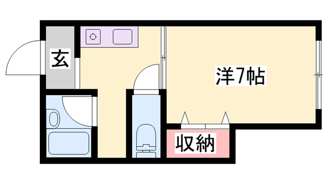 アメニティハイムの物件間取画像