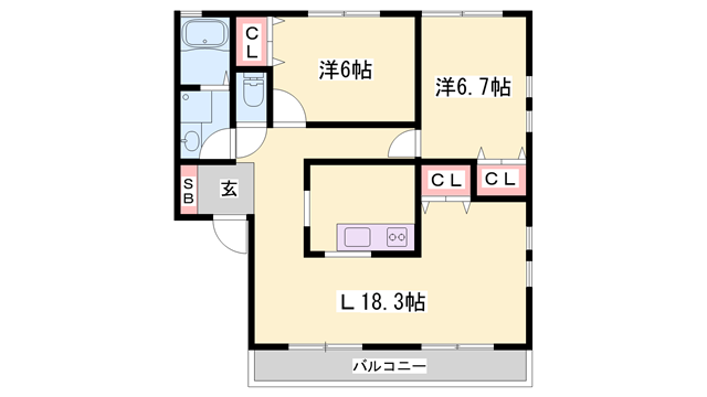 物件間取画像