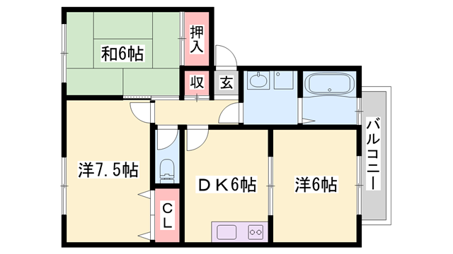 物件間取画像