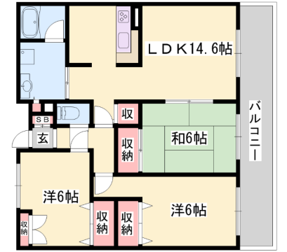 物件間取画像