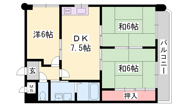 物件間取画像
