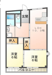 コーポすかいんの物件間取画像