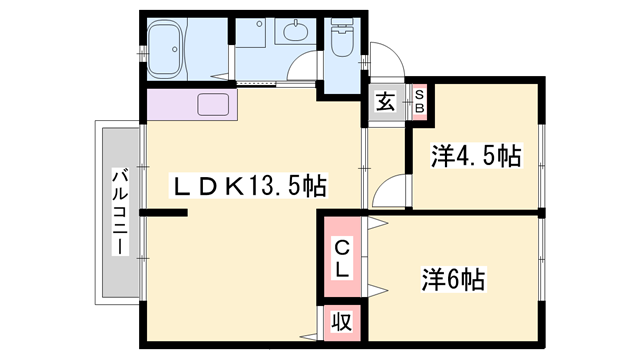 物件間取画像