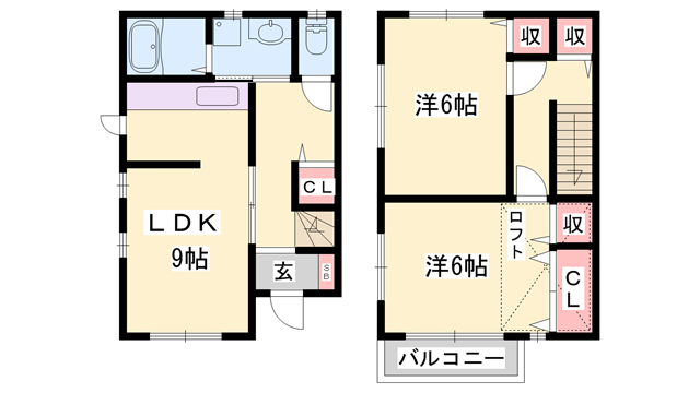 NEXTAGE野里の物件間取画像