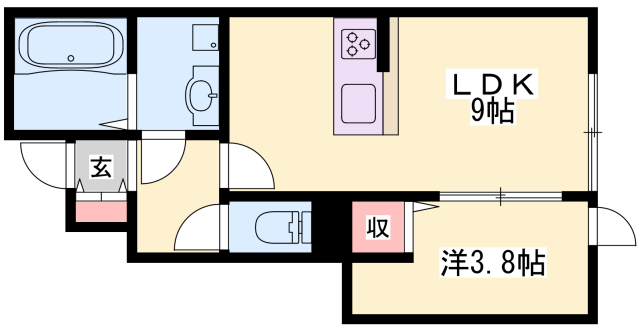 物件間取画像
