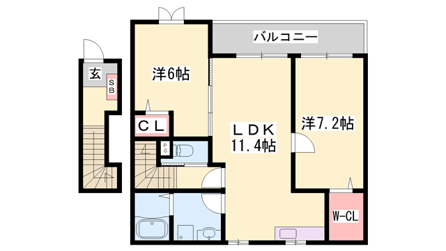 物件間取画像