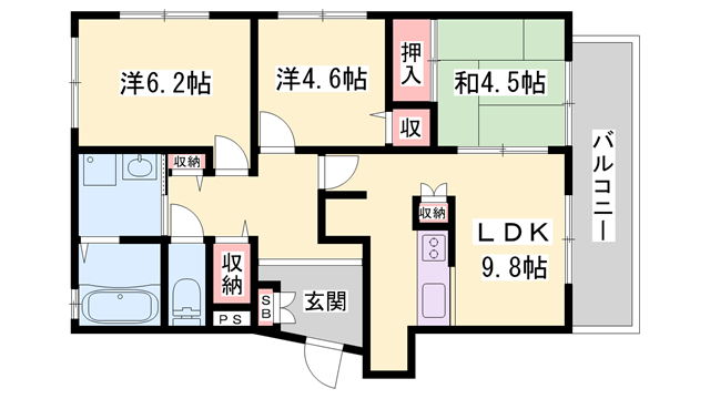 物件間取画像