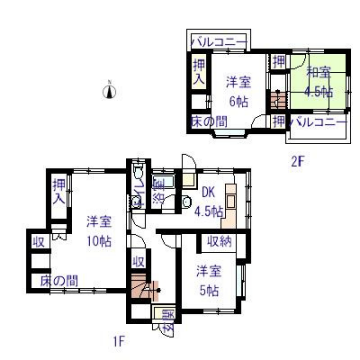 物件間取画像