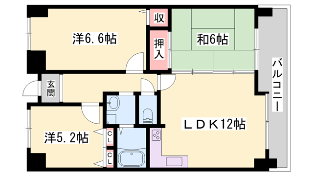 物件間取画像