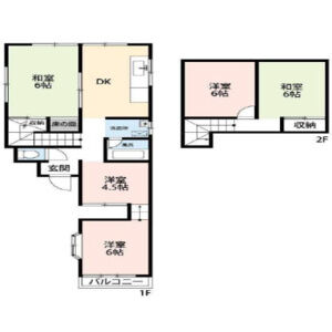 姫路市夢前町戸建の物件間取画像