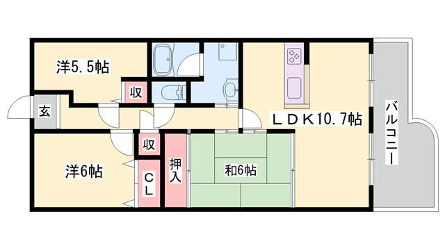 物件間取画像