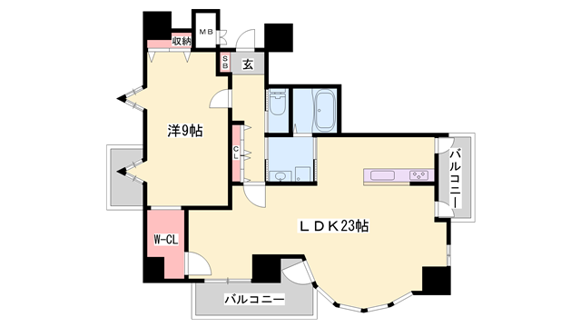 物件間取画像