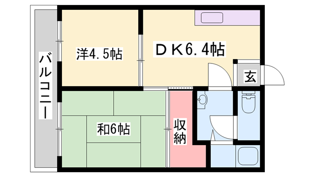 小西ハイツの物件間取画像