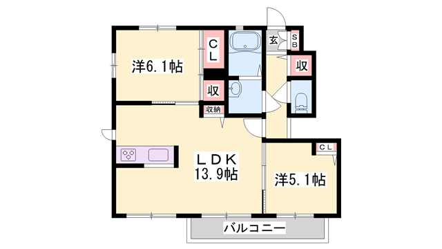 物件間取画像