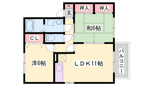 物件間取画像