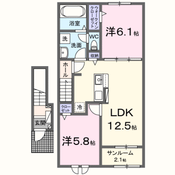 物件間取画像