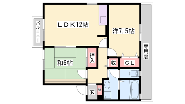 物件間取画像