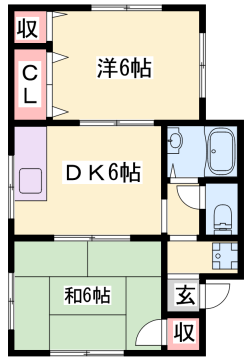 なかたにハイツの物件間取画像