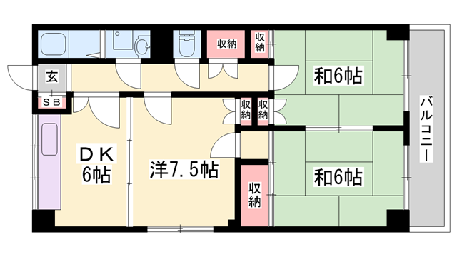 物件間取画像