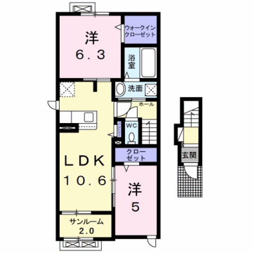 物件間取画像