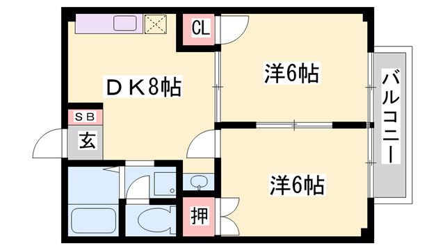 エルガーデンⅠの物件間取画像