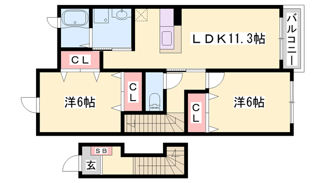 物件間取画像
