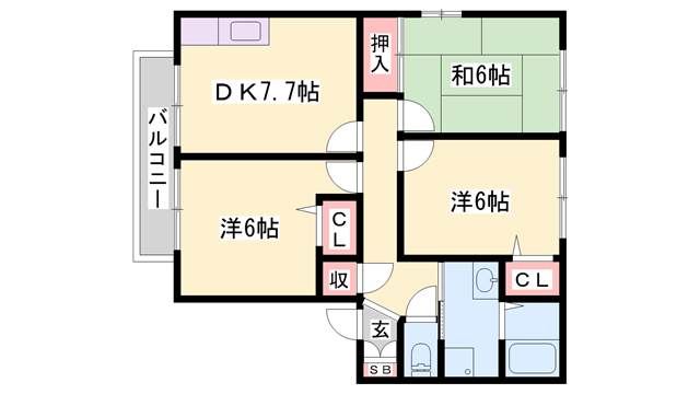物件間取画像